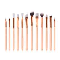 Synthetic hair Powder brush 12pcs professional detail makeup brush set